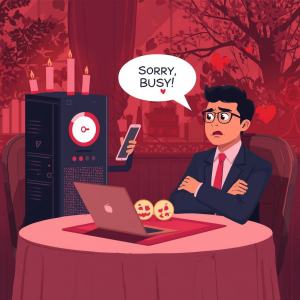 Romantic dinner with a frustrated business owner